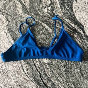 JOYN BIKINI TOP - Vintage Style Chrissy Fixed Top in the color Deep Blue Sea🌊